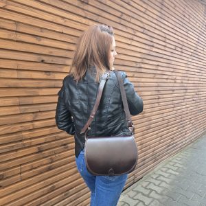 Torebka skórzana CHOCO SADDLE